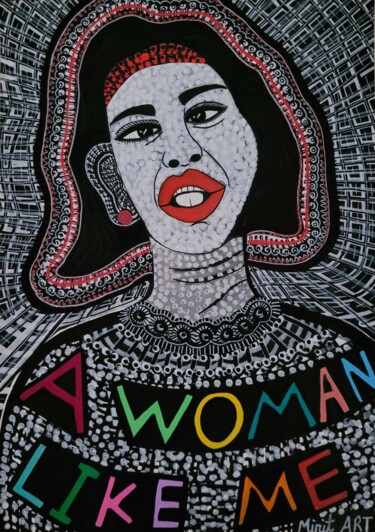 Painting titled "Contemporary israel…" by Mirit Ben-Nun, Original Artwork, Acrylic