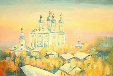 Digital Arts titled "the top of the city…" by Evgenia Rod Borovikova, Original Artwork, Digital Painting