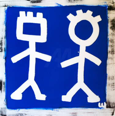 Peinture intitulée "This is Us" par Luc Villard, Œuvre d'art originale, Acrylique Monté sur Châssis en bois