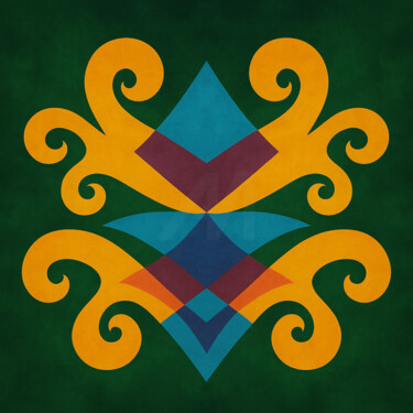 Arts numériques intitulée "Symphonie des Coura…" par Yahya Ahssaini, Œuvre d'art originale, Peinture numérique