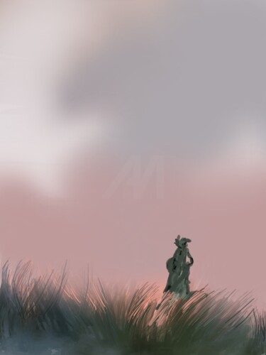 Digital Arts titled "The Field" by Russell Newell, Original Artwork, 2D Digital Work