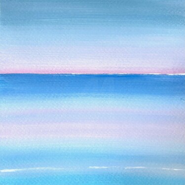 Peinture intitulée "Blue Horizon 3 – Sm…" par Tatiana Skrynnikova, Œuvre d'art originale, Acrylique
