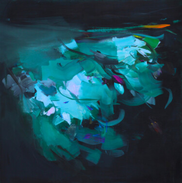 Malerei mit dem Titel "Rise and shine II" von Ute Laum, Original-Kunstwerk, Acryl Auf Keilrahmen aus Holz montiert