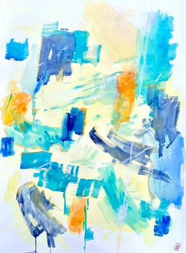 "Traumzeit III" başlıklı Tablo Klaus Stieghorst (KS) tarafından, Orijinal sanat, Akrilik