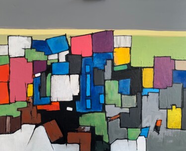 "multicolor" başlıklı Tablo Paddy Manlay (Paddy) tarafından, Orijinal sanat, Akrilik Ahşap Sedye çerçevesi üzerine monte edi…