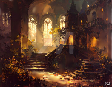 Arts numériques intitulée "The Enchanted Shado…" par Armajay, Œuvre d'art originale, Peinture numérique