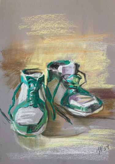 绘画 标题为“Still life with hig…” 由July Kinart, 原创艺术品, 粉彩