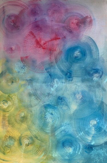 Malerei mit dem Titel "Rainbow - Acrylic o…" von Krist Sergeeva, Original-Kunstwerk, Acryl