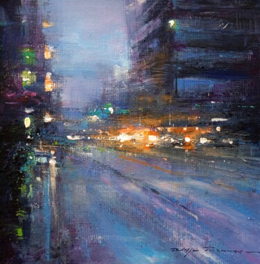 Pintura intitulada ""Impressions urbain…" por Philippe Perennou, Obras de arte originais, Acrílico Montado em Painel de made…