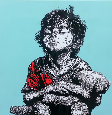 « Résilience » – Enfant à l’ours en peluche