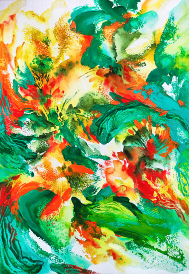 绘画 标题为“Driving force. Colo…” 由Yuliia Boholiub, 原创艺术品, 水彩