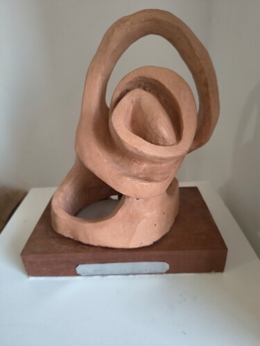 Sculpture intitulée "Espiral da natureza" par Anamaria Vieira, Œuvre d'art originale, Céramique