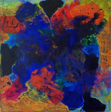 Malerei mit dem Titel "Limbo Blu 1" von Stefanie Vogel, Original-Kunstwerk, Acryl