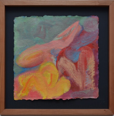 Painting titled "Jardin d'Eden_01 /…" by Felix Lazo, Original Artwork, Oil Mounted on Wood Panel