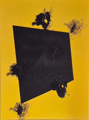 Pintura intitulada "Tableau noir" por Thierry Deluc, Obras de arte originais, Acrílico