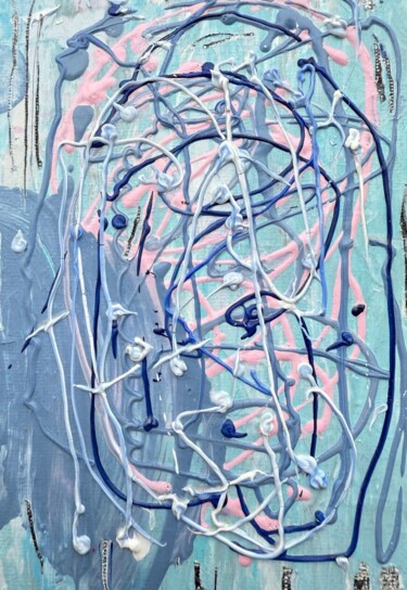 "blueberry morning" başlıklı Tablo Elvila tarafından, Orijinal sanat, Akrilik