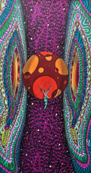 Drawing titled "Le temps d'un espac…" by Vincent Gibert, Original Artwork, Marker