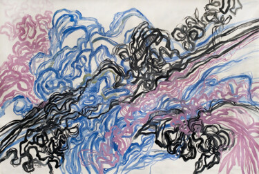 Pintura titulada "Abstract Wave" por Vladia Molchanova (VLADIA), Obra de arte original, Oleo Montado en Bastidor de camilla…