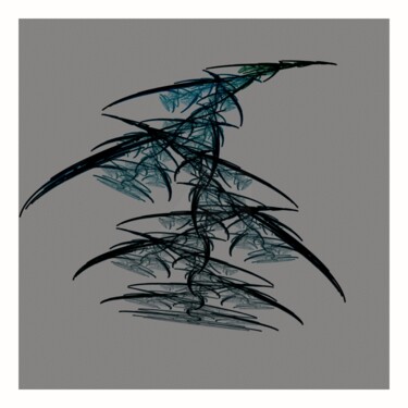 Digital Arts με τίτλο "Vegetal" από Lacilha, Αυθεντικά έργα τέχνης, Ψηφιακή ζωγραφική Τοποθετήθηκε στο Plexiglass