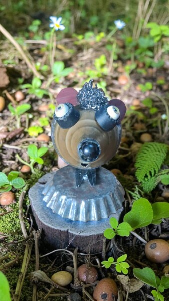 Sculpture intitulée "HERISSON" par Catherine Delaforge (KTY95), Œuvre d'art originale, Aluminium