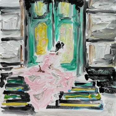 Painting titled "Fairytale" by Ana Luisa Capelo, Original Artwork, Acrylic Mounted on Wood Stretcher frame