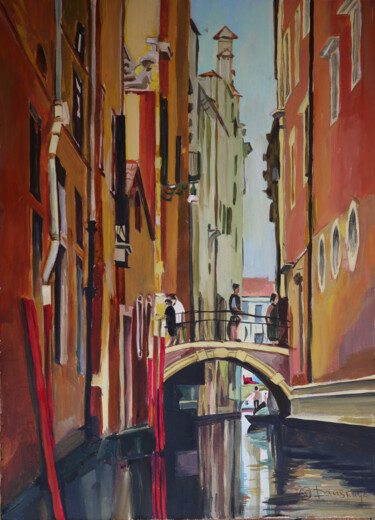 "Venice. City on the…" başlıklı Tablo Sviatlana Danskaya tarafından, Orijinal sanat, Akrilik