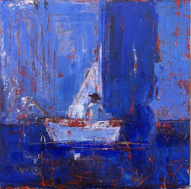 "EL PESCADOR" başlıklı Tablo Mariana Isenberg tarafından, Orijinal sanat, Akrilik Ahşap Sedye çerçevesi üzerine monte edilmiş