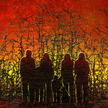 Arts numériques intitulée "NOISES OF SILENCE 5" par Vicent Creatik, Œuvre d'art originale, Peinture numérique