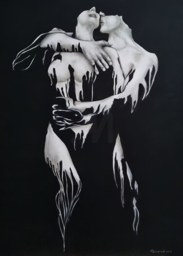 Painting titled "“Naked Passion – Or…" by Natalia Bazyliuk, Original Artwork, Oil