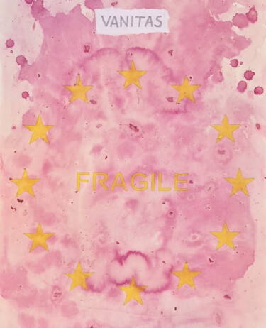 Peinture intitulée "Fragile-009" par Giulio Gavioli, Œuvre d'art originale, Acrylique Monté sur Autre panneau rigide