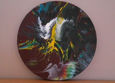 Peinture intitulée "Lumière contre Ombre" par Aqualis, Œuvre d'art originale, Acrylique