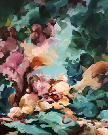 "The path of light" başlıklı Tablo Ines Khadraoui tarafından, Orijinal sanat, Akrilik Ahşap Sedye çerçevesi üzerine monte ed…