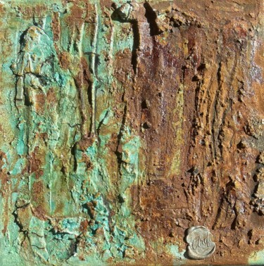 Peinture intitulée "Erosion of Silence" par Bahareh Aref, Œuvre d'art originale, Acrylique