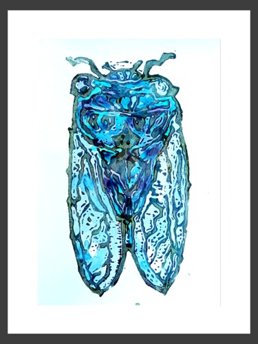 Incisioni, stampe intitolato "Cicadabis" da Christophe Flaugère, Opera d'arte originale, Acrilico