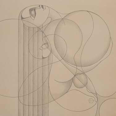 Картина под названием "Graphics 24. Dualit…" - Tetiana Gryshchenko, Подлинное произведение искусства, Графит