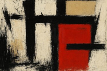 "MINIMAL-GRUNGE 038" başlıklı Dijital Sanat Karavix tarafından, Orijinal sanat, AI tarafından oluşturulan görüntü