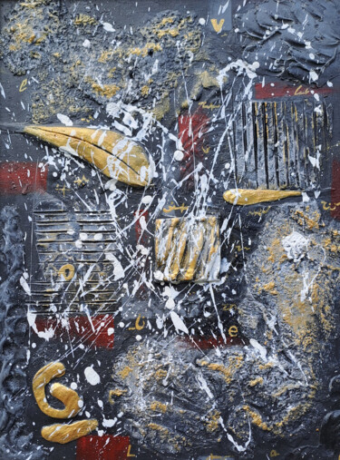 Painting titled "An abstract paintin…" by Diana Nove Lumen, Original Artwork, Acrylic