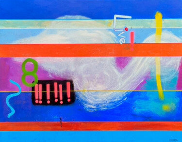 Painting titled "Live 8" by Joejene C. Santos, Original Artwork, Acrylic Mounted on Wood Stretcher frame