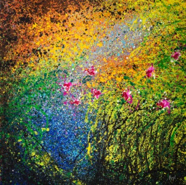 "Série "Voyage à Giv…" başlıklı Tablo Pierre-Luc Poujol tarafından, Orijinal sanat, Akrilik Ahşap Sedye çerçevesi üzerine mo…