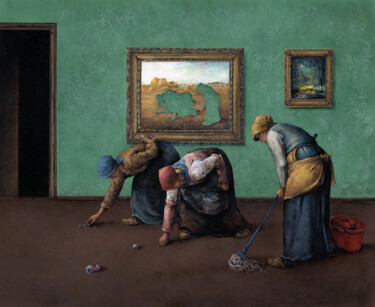 "The night shift" başlıklı Tablo Karolina Gmiterek tarafından, Orijinal sanat, Akrilik