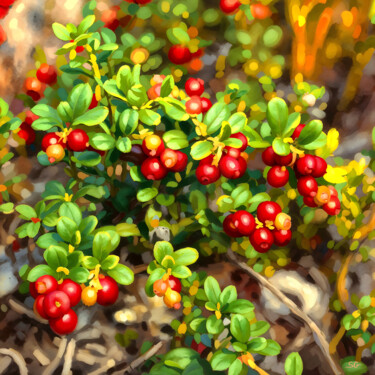 Artes digitais intitulada "Autumn Sunlight on…" por Sergei Gundorov, Obras de arte originais, Pintura digital