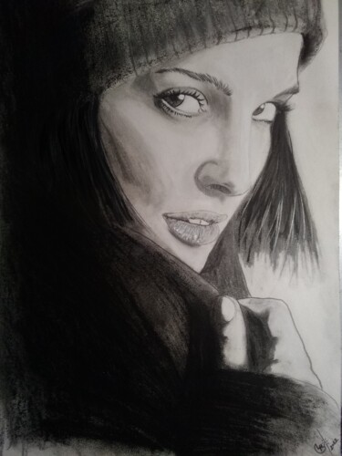 Desenho intitulada "Natalie Portman, No…" por Lucas Renault (Lucartistique), Obras de arte originais, Lápis