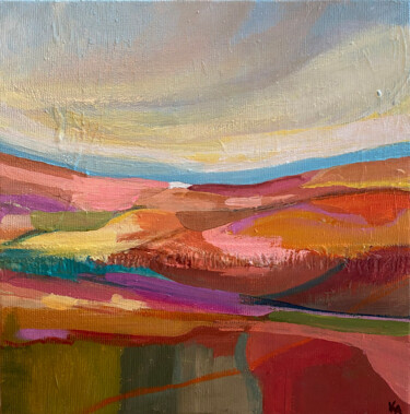 "Highland Heather" başlıklı Tablo Kelly Allison tarafından, Orijinal sanat, Akrilik Ahşap Sedye çerçevesi üzerine monte edil…