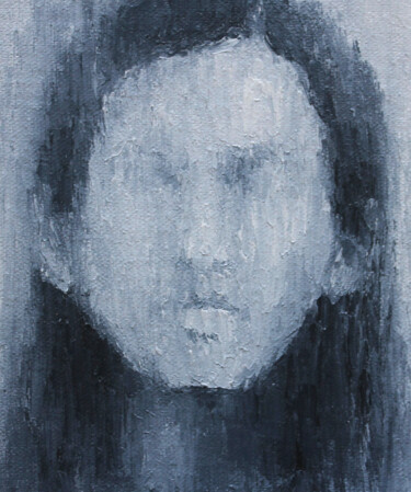 Картина под названием "Girl" - Natalia Erkovich, Подлинное произведение искусства, Масло Установлен на картон