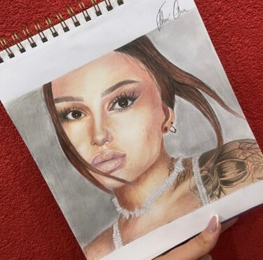 "Portrait of a Girl,…" başlıklı Resim Elma Fatmić tarafından, Orijinal sanat, Kalem