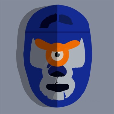 Digital Arts titled "mascarojo 30" by Ojolo, Original Artwork, Digital Painting