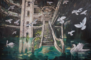 Malarstwo zatytułowany „Three hundred and s…” autorstwa Janusz Orzechowski, Oryginalna praca, Olej