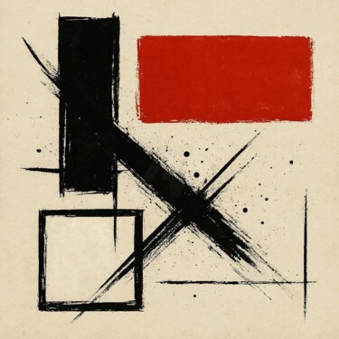 "MINIMAL-GRUNGE 063" başlıklı Dijital Sanat Karavix tarafından, Orijinal sanat, AI tarafından oluşturulan görüntü