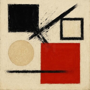 "MINIMAL-GRUNGE 065" başlıklı Dijital Sanat Karavix tarafından, Orijinal sanat, AI tarafından oluşturulan görüntü