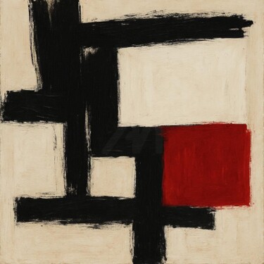 Digital Arts titled "MINIMAL-GRUNGE 067" by Karavix, Original Artwork, AI generated image